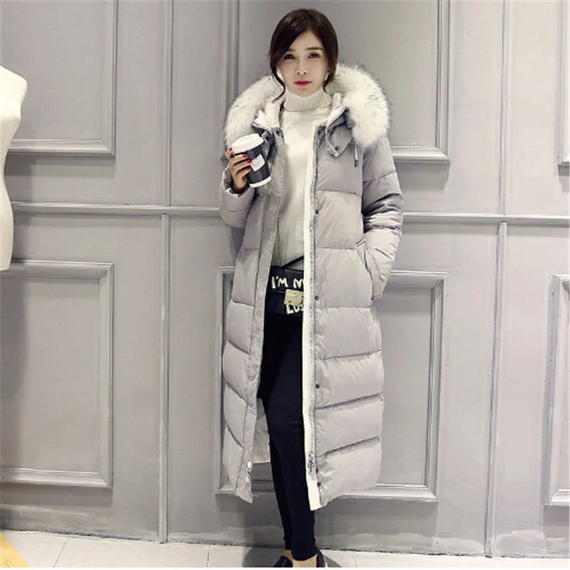 Women's Tops And Clothing White Duck Down Winter Parka