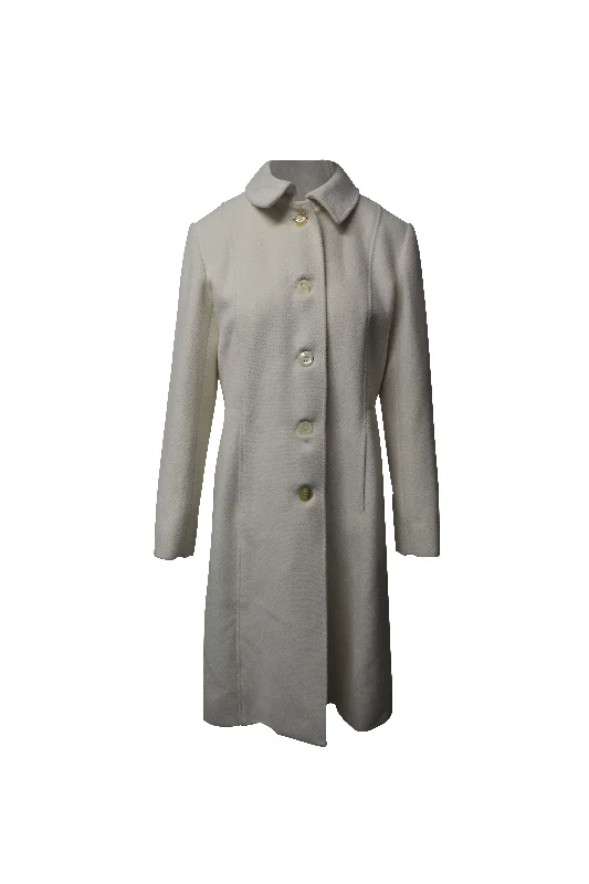 Women's Night-Out Clothes Aquascutum Great Coat in Cream Angora Wool