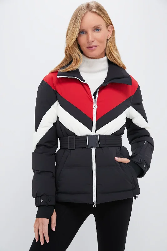 Shop Trendy And Timeless Outfits At Special Prices Jet Black and Red JG Ski Parka