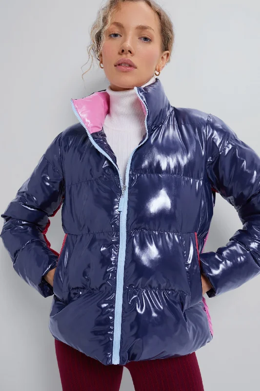 Women's Cozy Clothes Navy Everyday Puffer Jacket