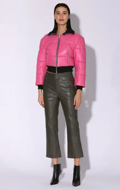 Women's Seasonal Garments Laylah Jacket, Candy - Leather