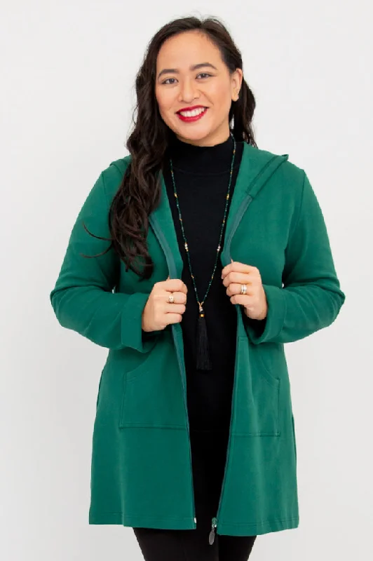 Women's Seasonal Clothing Cortes Jacket, Green, Cotton