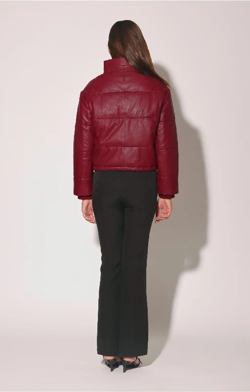 Women's Wedding Apparel Jesse Jacket, Garnet - Leather