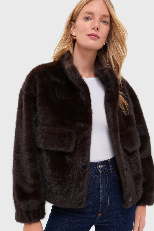 Affordable Luxury – Chic Clothing At Special Prices Faux Fur Chocolate Paros Coat