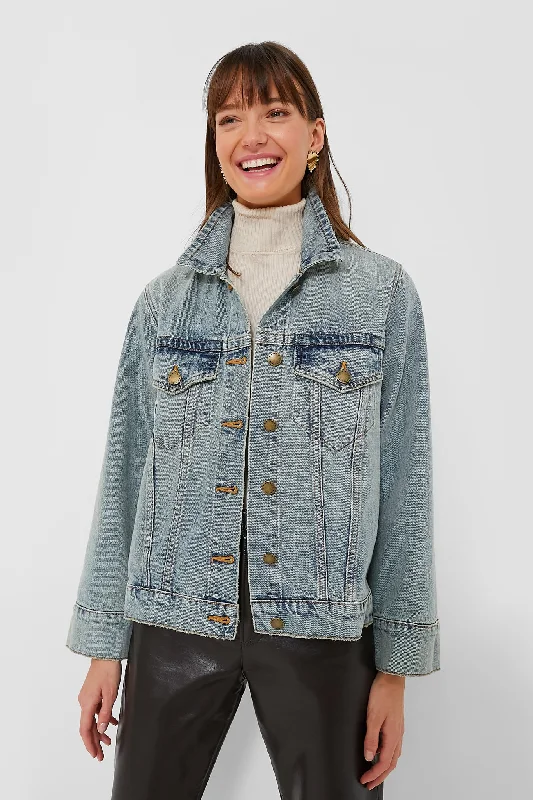 Luxury Women's Clothes Derby Wash The Slouchy Jean Jacket