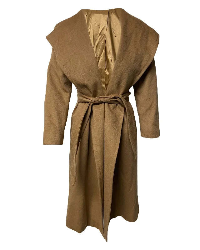 The Ultimate Fashion Sale – Stylish Looks For Less Max Mara Hooded Coat in Brown Cashmere