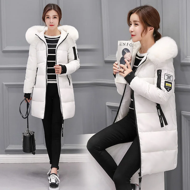 Women's Plus-Size Garments Winter jacket women 2018 new female parka coat feminina long down jacket plus size long hooded duck down coat jacket Women