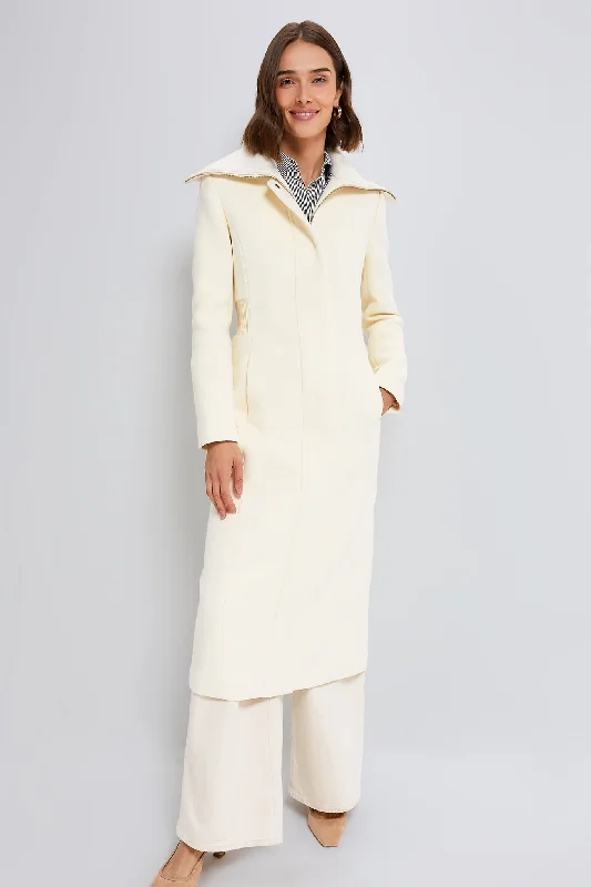 Casual Clothes For Women Cream Clarice Wool Coat