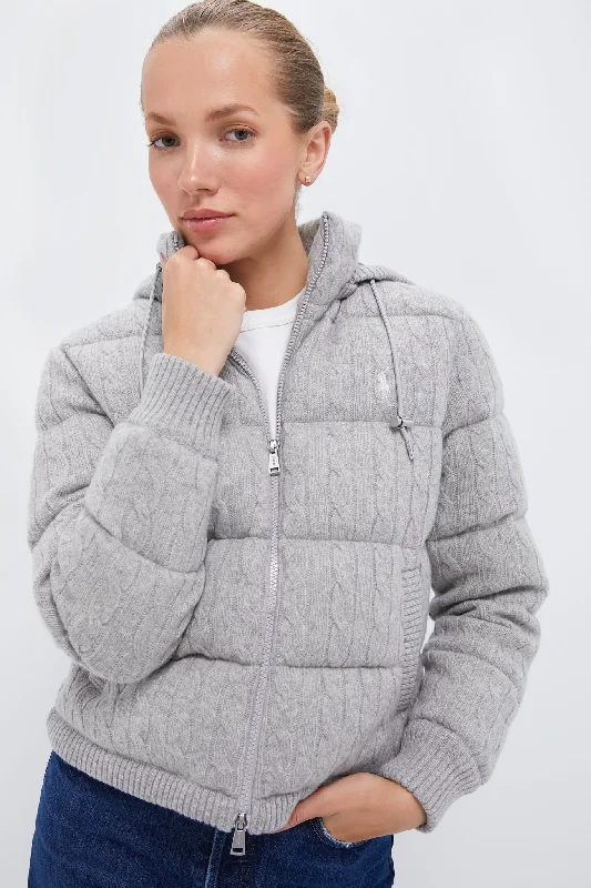 Shop Trendy And Timeless Outfits At Special Prices New Heather Grey Wool Cashmere Blend Insulated Coat