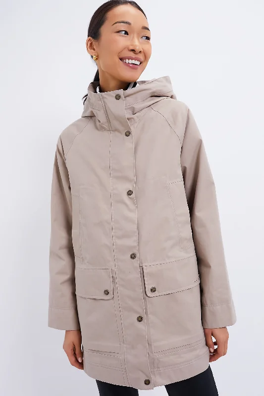 Luxury Women's Clothing Sand Winter Beadnell Waterproof Jacket