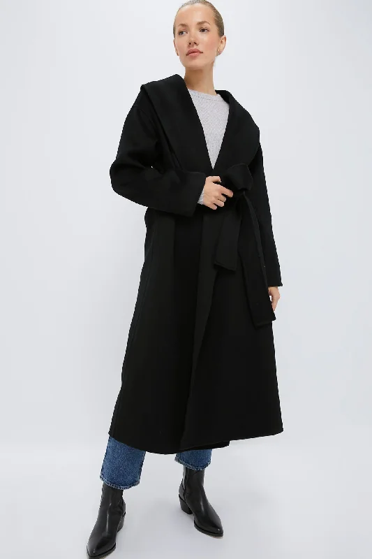 Your Favorite Fashion Pieces Now At Lower Prices Black Cashmere Wrap Coat