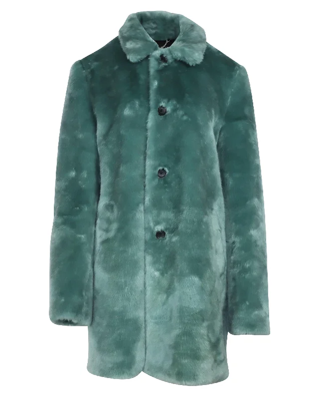 Women's Clothes Supreme x Hysteric Glamour Fuck You Coat in Green Faux Coat