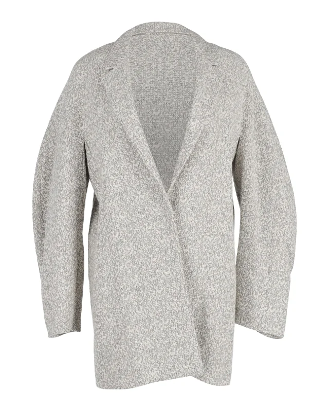 Women's Versatile Apparel Joseph Tweed Coat in Grey Viscose