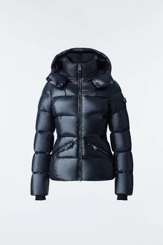 Best-Selling Fashion At Unbeatable Sale Prices MADALYN lustrous light down jacket with hood for ladies Black