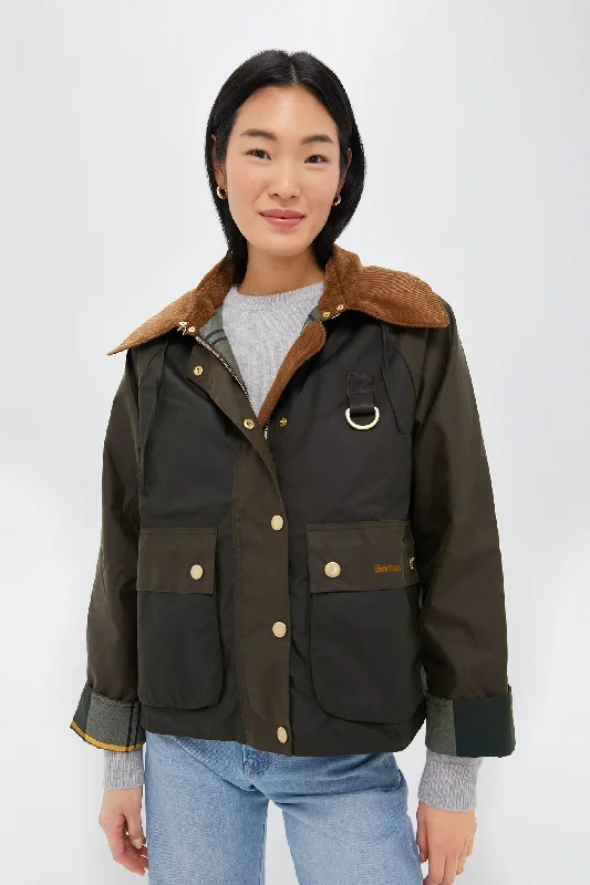 Sustainable Women's Clothing Archive Olive Reighton Wax Jacket