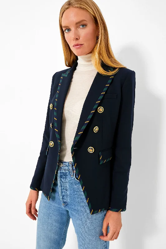 Women's Professional Outfit Navy Stripe Miller Dickey Jacket