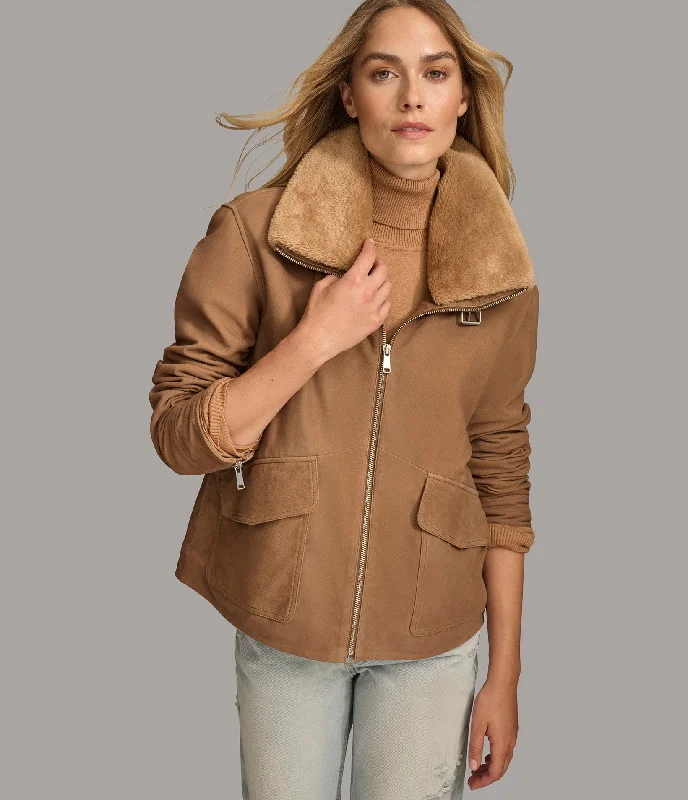 Affordable Women's Apparel Stormi Faux Shearling Aviator