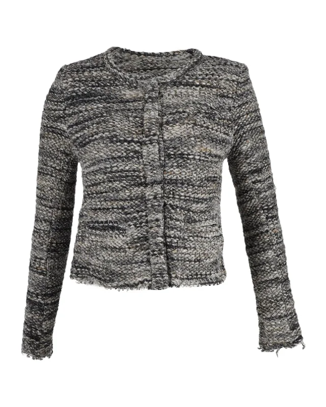 Women's Wedding Apparel Iro Carene Knit Jacket in Grey Wool