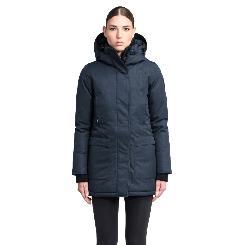 Chic Clothes For Women Carla Furless Women's Parka Ch Navy