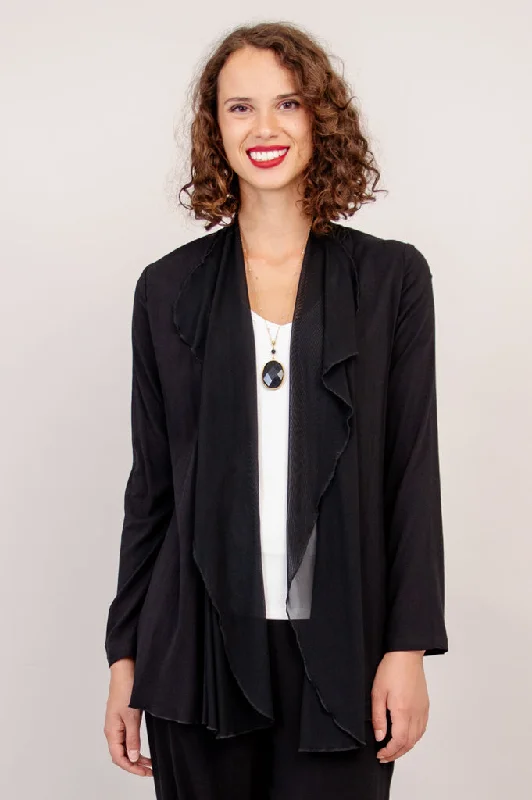 Big Discounts On Premium Fashion Collections Diana Jacket, Black, Linen Bamboo