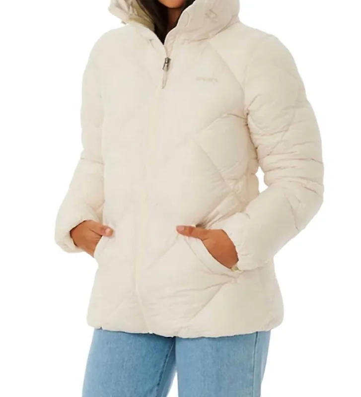 Limited-Time Markdowns On Stylish Wardrobe Essentials Shorebreak Puffer Jacket In Off White