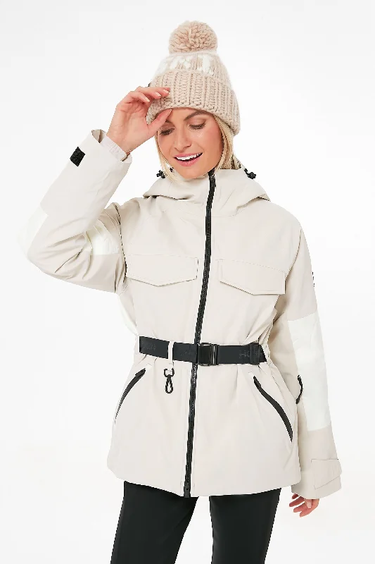 Chic Women's Garments Canvas Belted Parka