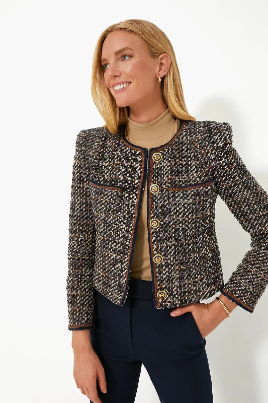 Women's Travel Apparel Navy Multi Lars Jacket