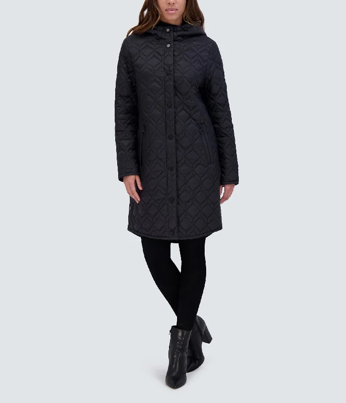 Stylish Women's Apparel Rialto Diamond Quilt Parka