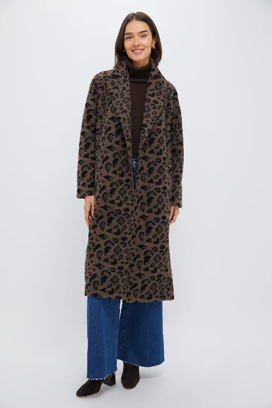 Everyday Fashion Cheetah Abbott Wrap Coat