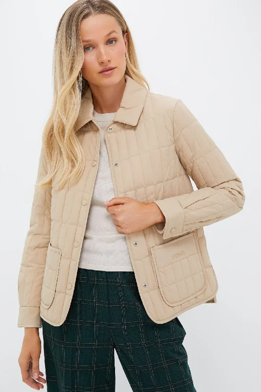 Premium Fashion At Budget-Friendly Prices Light Camel Quilted Dulcia Jacket