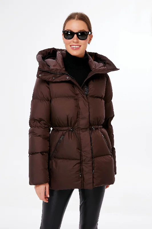 Charming Women's Outfit For Special Occasions Coffee Freya Down Coat