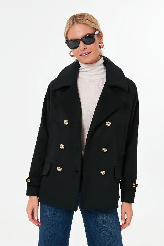 Women's Clothing For Outdoor Activities Black David Coat