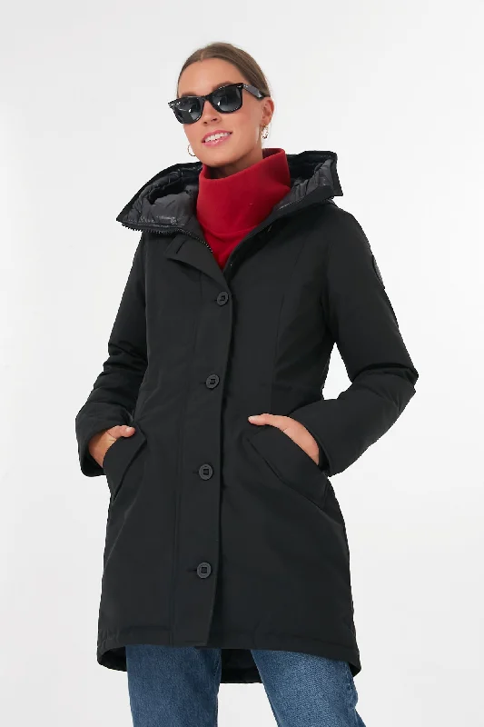 Women's Seasonal Garments Black Label Black Noir Rossclair Parka