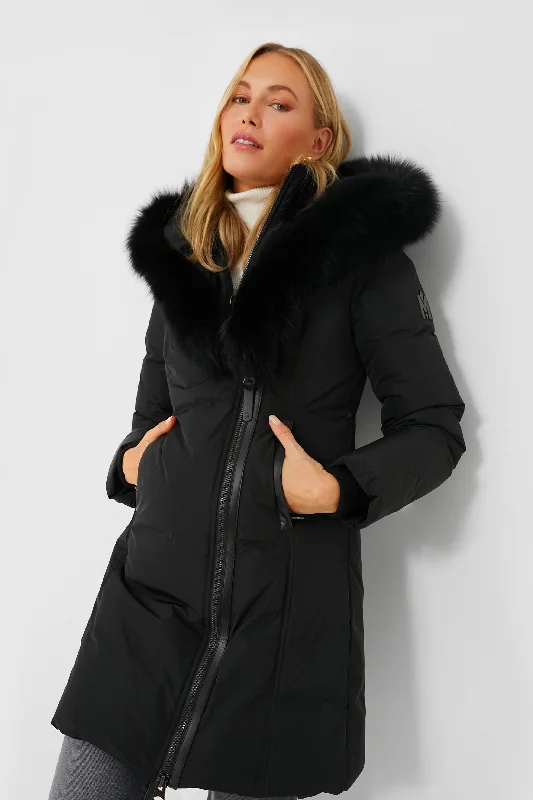 Women's Versatile Apparel Black Kay Down Coat