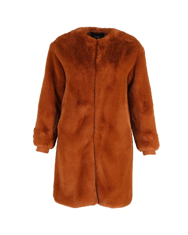 Limited-Time Offers On Elegant And Casual Styles Maje Gemila Faux-Fur Coat in Brown Polyester