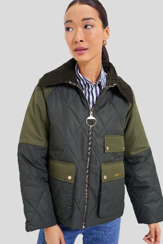 Affordable Women's Outfit Olive Milby Quilted Jacket