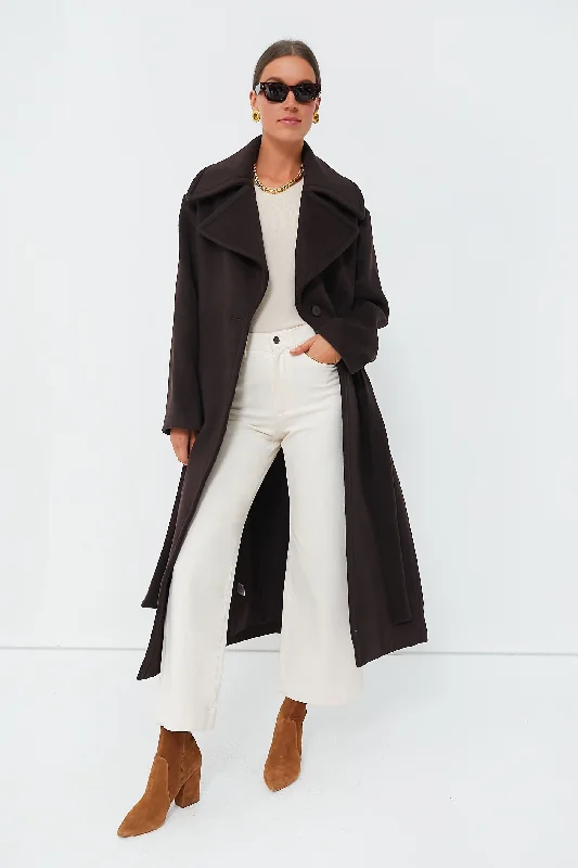 Affordable Fashion Clothing For Women Dark Chocolate Carver Coat