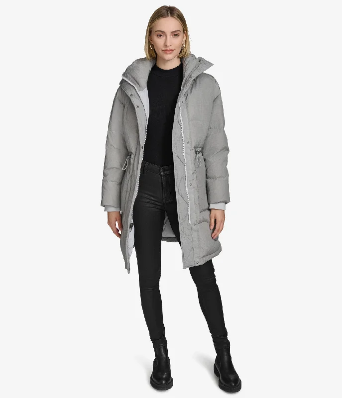 Women's Work Outfit For The Office Arleigh Crinkle Long Puffer