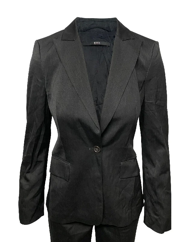 Formal Outfit For Women Hugo Boss Blazer Jacket in Black Wool