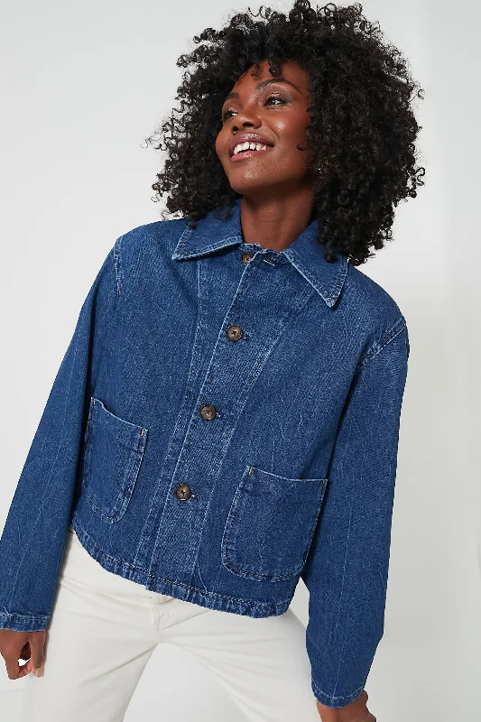 Casual Clothing For Women Wills Wash Rigid Denim Cropped Denim Jacket