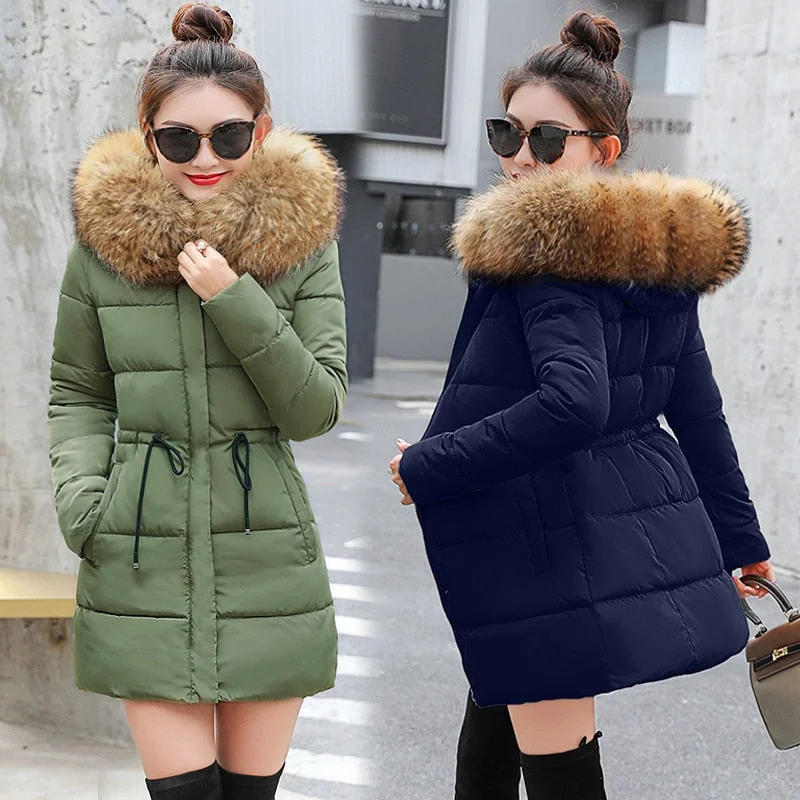 Women's Outfit Winter Jacket Women New 2018 Coats faux fur coat Female Parka black Thick Cotton Padded Lining Ladies manteau femme hiver