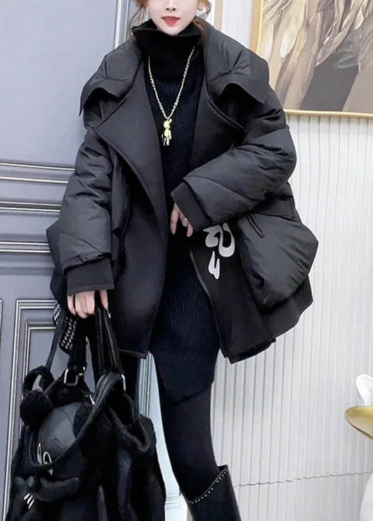 Women's Formal Event Outfit Plus Size Black Zip Up Pockets Patchwork Duck Down Coats Winter Women's Formal Event Outfit Plus Size Black Zip Up Pockets Patchwork Duck Down Coats Winter