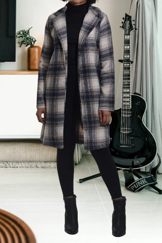 Trendy Clothing, Unbeatable Disco Cream  And Navy Pocket Coat