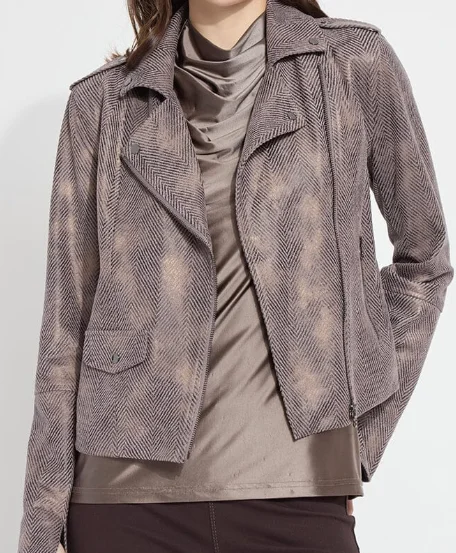 Women's Outdoor Activity Garments Lysse Amelia Copper Chevron Jacket