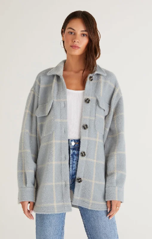 Women's Cozy Clothes Plaid Tucker Jacket