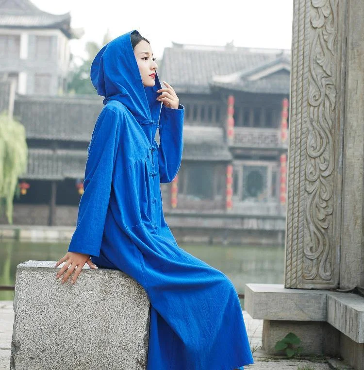 Women's Clothing For Outdoor Events Vintage Witch Cotton Linen Autumn Winter Robe Long Cardigan Coats Women's Clothing For Outdoor Events Vintage Witch Cotton Linen Autumn Winter Robe Long Cardigan Coats