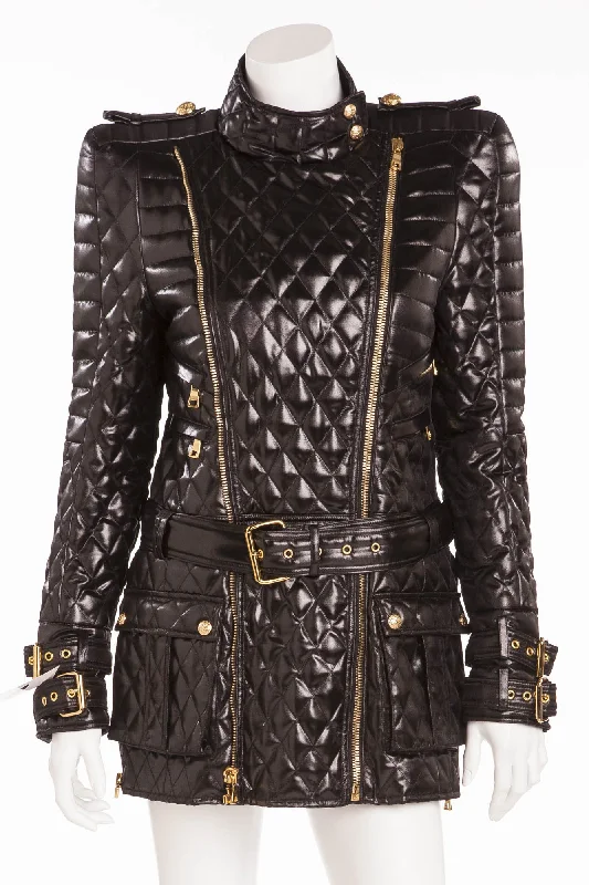 Women's Professional Apparel Balmain - Label's Signature Silhouette Jacket with Strong Padded Shoulder  - FR 40