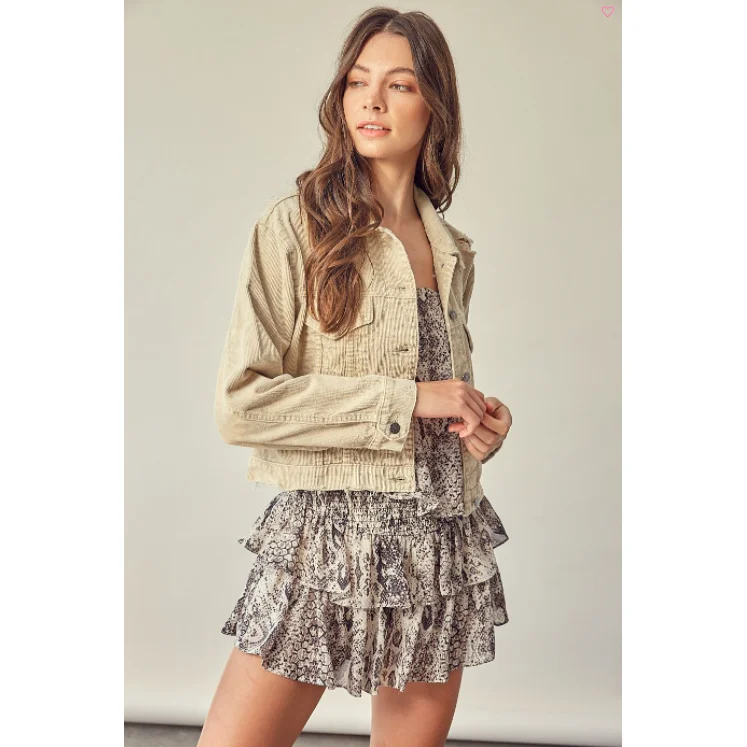 Flash Sale On Stylish Outfits – Hurry Before It's Gone Corduroy Jacket