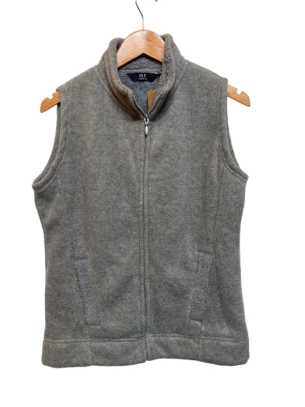 Chic Clothing For Women Women’s Grey Sleeveless Jacket (Size M)