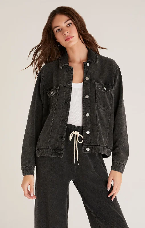 Women's Clothing For Casual Outings The Knit Denim Jacket